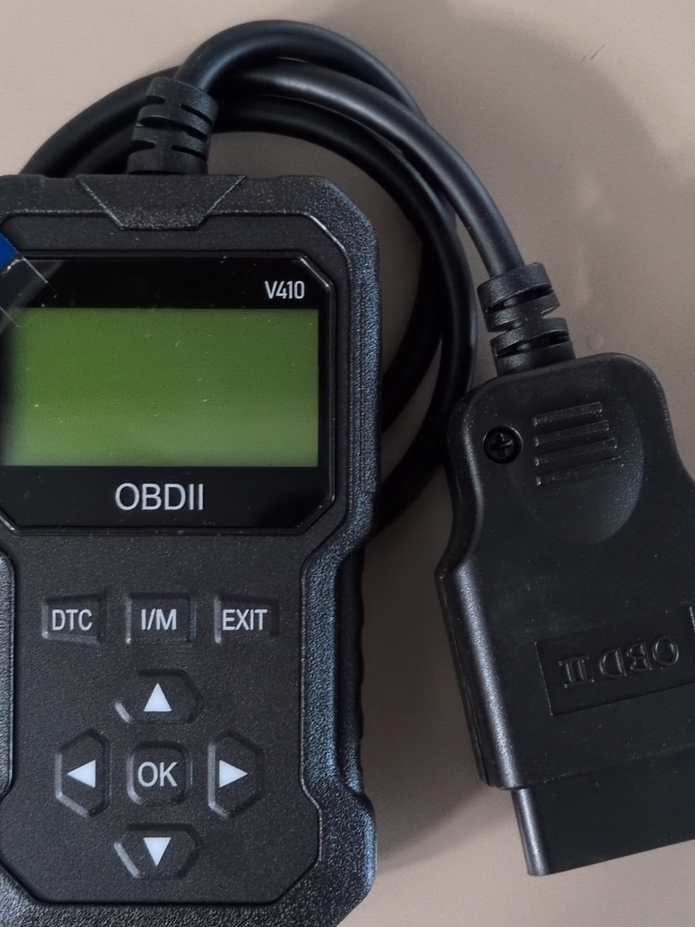 V410 OBDII Car Diagnostic Scanner - Black